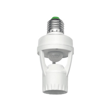 Датчик руху 60W під лампочку Е27 IP20 360° білий
