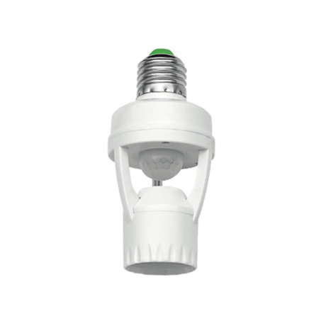 Датчик руху 60W під лампочку Е27 IP20 360° білий