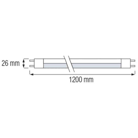 Світлодіодна LED лампа T8 18W G13 1450Lm 120см 6400K