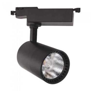 Світлодіодний LED світильник трековий COB LED 18W 4200K 1170Lm чорний