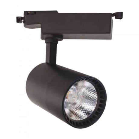 Світлодіодний LED світильник трековий COB LED 18W 4200K 1170Lm чорний