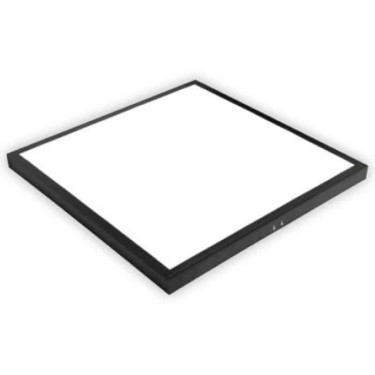 Світлодіодна LED панель 48W 6400K 3800Lm накладна 600x600x38мм чорна