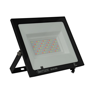 Світлодіодний LED прожектор 50W RGB 4000Lm IP65 чорний Світлодіодний LED прожектор 50W RGB 4000Lm IP65 чорний