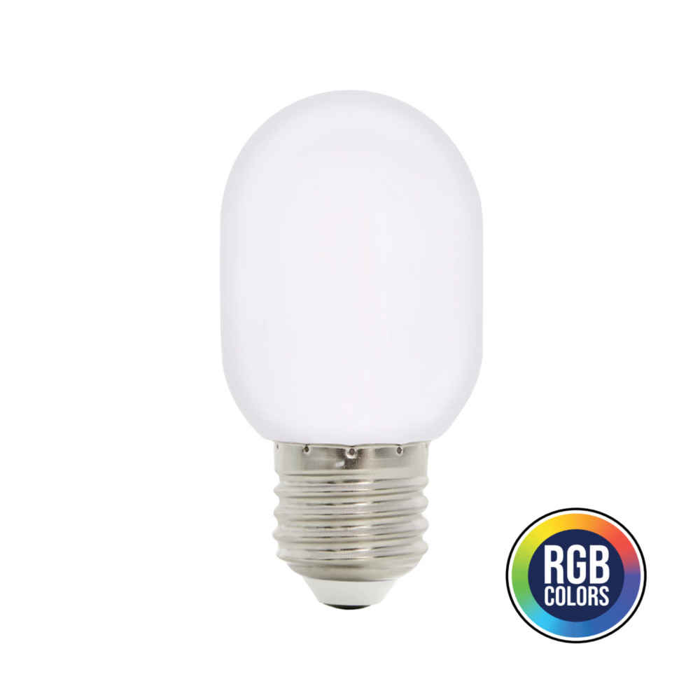 Світлодіодна LED лампа 1W E27 35Lm RGB