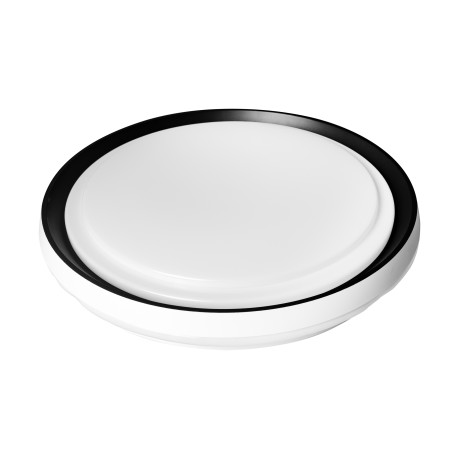 Світлодіодний LED світильник стельовий 36W 6400K 3600lm 390мм круглий чорний