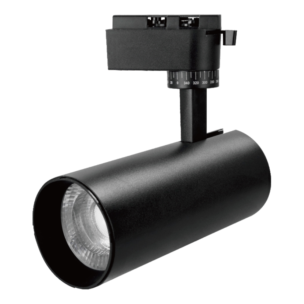 Світлодіодний LED світильник трековий COB LED 30W 3CCT 2400Lm чорний