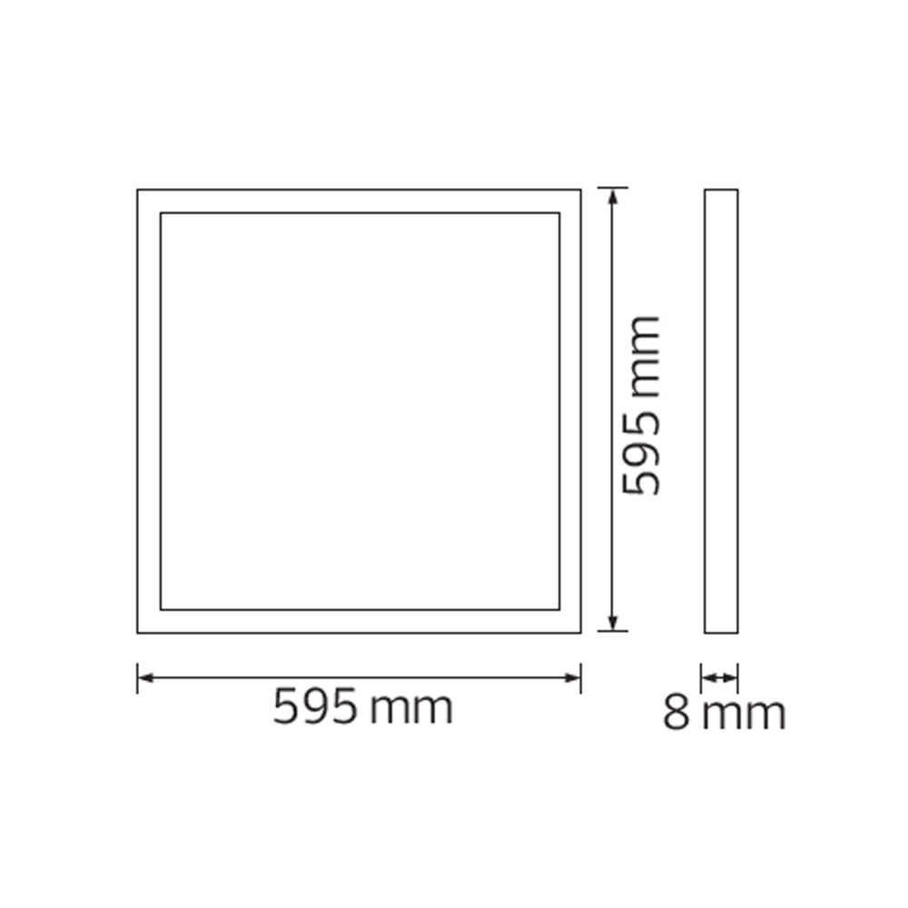 Світлодіодна LED панель 50W 3CCT 4200Lm врізна 595x595x8мм біла Світлодіодна LED панель 50W 3CCT 4200Lm врізна 595x595x8мм біла