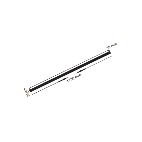 Світлодіодний LED світильник підвісний 30W 3CCT 2400Lm 50х35х1180мм білий