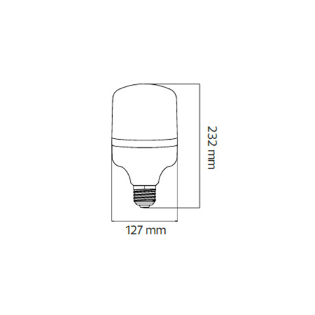 Світлодіодна LED лампа 80W Е27 8300Lm 6400K