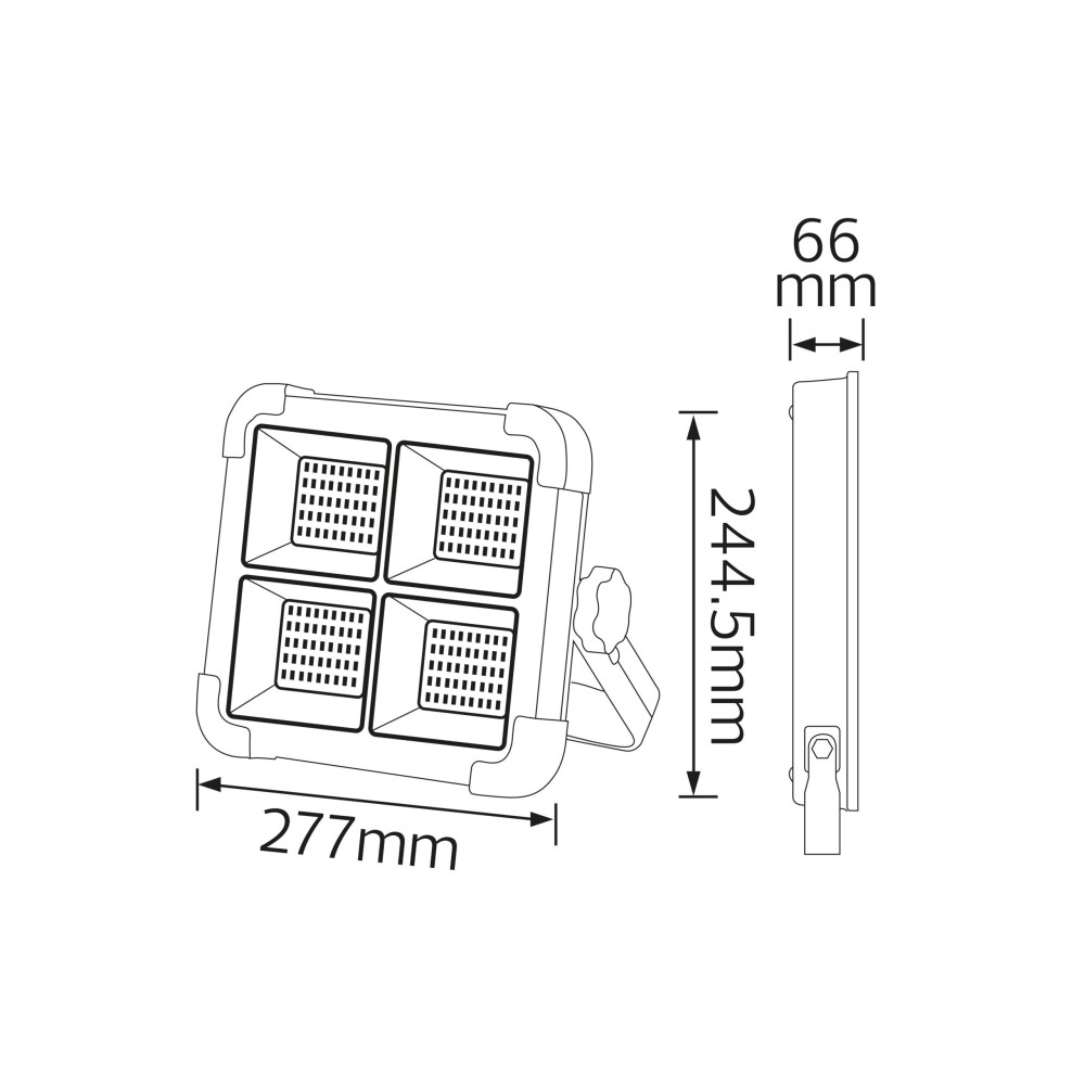 Світлодіодний LED прожектор на сонячній панелі + USB-C 800W 2733Lm 3000K-4200K-6400K IP44 помаранчевий Світлодіодний LED прожектор на сонячній панелі + USB-C 800W 2733Lm 3000K-4200K-6400K IP44 помаранчевий
