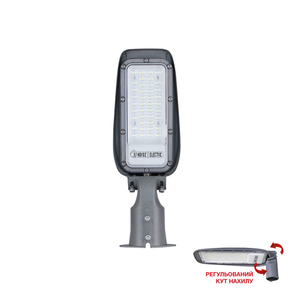 Світлодіодний LED прожектор консольний поворотний 30W 6400K 3400Lm IP65 364x125мм чорний