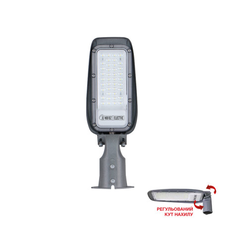 Світлодіодний LED прожектор консольний поворотний 30W 6400K 3400Lm IP65 364x125мм чорний