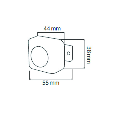 Датчик руху 60W 110-240V IP20 360° накладний чорний