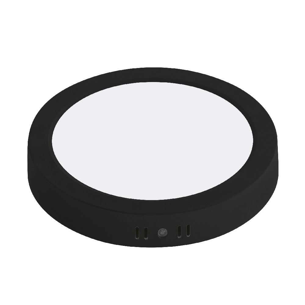 Світлодіодний LED світильник 24W 3CCT 2270Lm ІР20 220х32мм чорний круглий