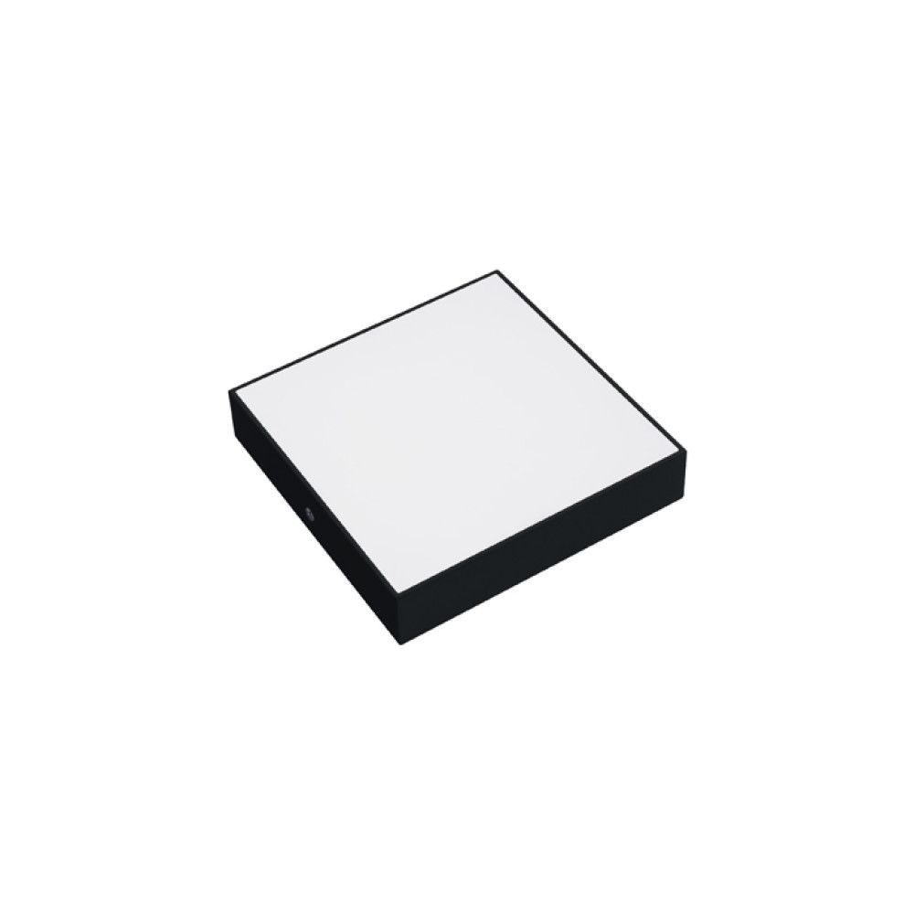 Світлодіодний LED світильник 24W 3CCT 2160Lm 180х40мм чорний квадратний