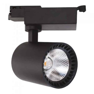 Світлодіодний LED світильник трековий COB LED 24W 4200K 1560Lm чорний