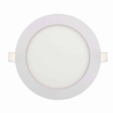 Світлодіодна LED панель 12W 6400K 660Lm врізна d-168мм кругла біла