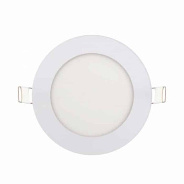 Світлодіодна LED панель 6W 6400K 270Lm врізна d-118,5мм кругла біла