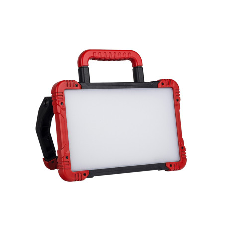 Світлодіодний LED прожектор переносний 30W 5000K 3250Lm IP54 з розеткою та вимикачем червоний