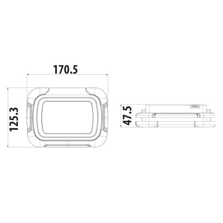 Світлодіодний LED прожектор акумуляторний 10W 800Lm 6400K IP44 3,7V 2600mAh чорний