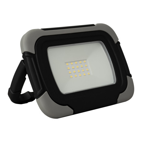 Світлодіодний LED прожектор акумуляторний 10W 800Lm 6400K IP44 3,7V 2600mAh чорний