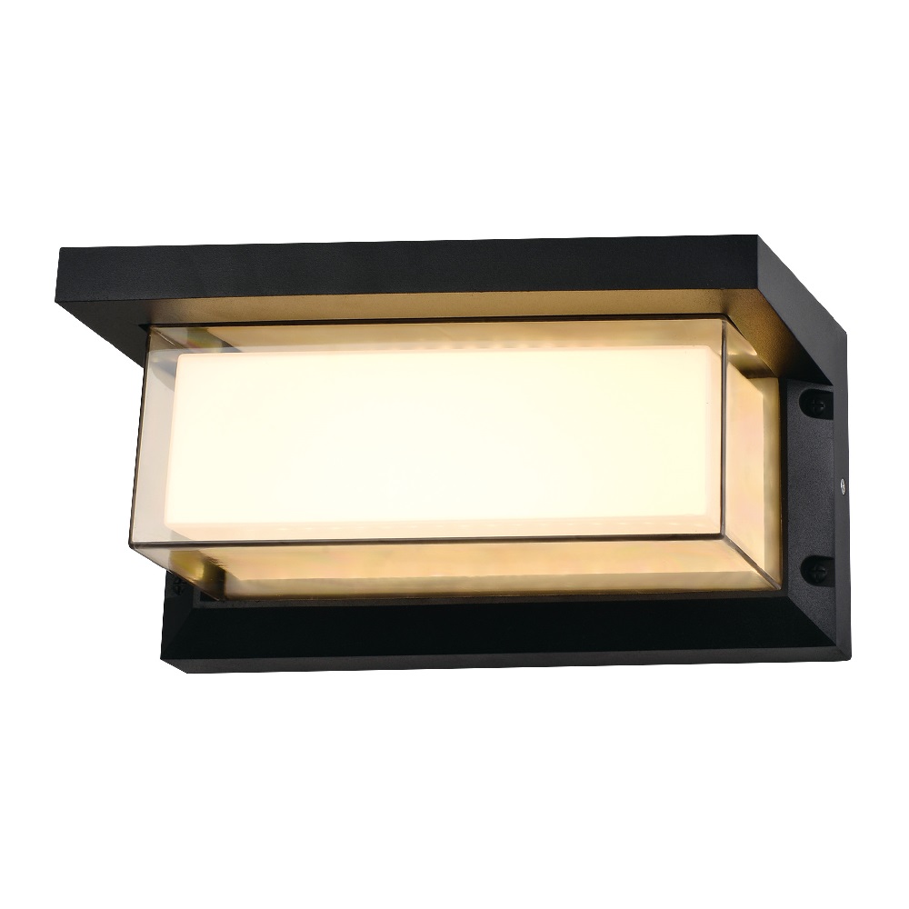 Світлодіодний LED світильник садово-парковий 20W 4200K 1800Lm IP54 настінний чорний