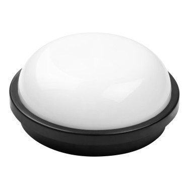 Світлодіодний LED світильник 20W 4200K 2000Lm IP65 222мм круглий чорний