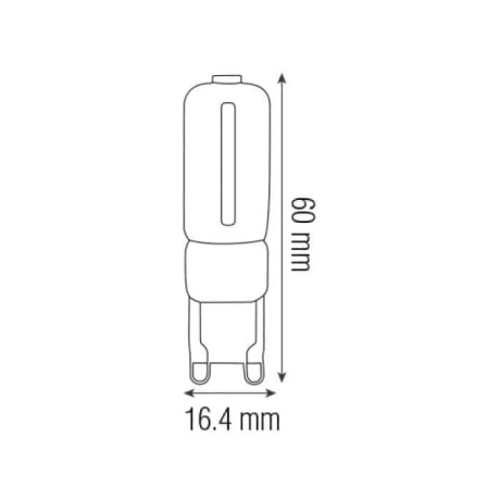 Світлодіодна LED лампа G9 7W 630Lm 4200K