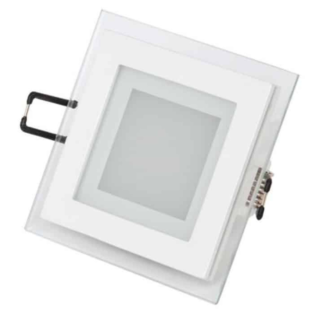 Світлодіодний LED світильник 6W 6400K 480Lm врізний 96мм білий квадратний