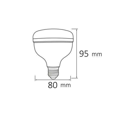 Світлодіодна LED лампа 20W Е27 2050Lm 6400K