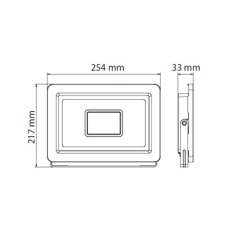 Світлодіодний LED прожектор 100W 6400K 9000Lm IP65 чорний