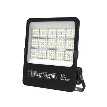 Світлодіодний LED прожектор 200W 6400K 24000Lm IP65 чорний 360х325мм
