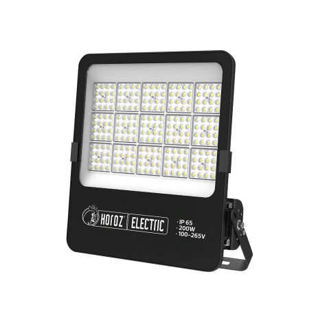 Світлодіодний LED прожектор 200W 6400K 24000Lm IP65 чорний 360х325мм
