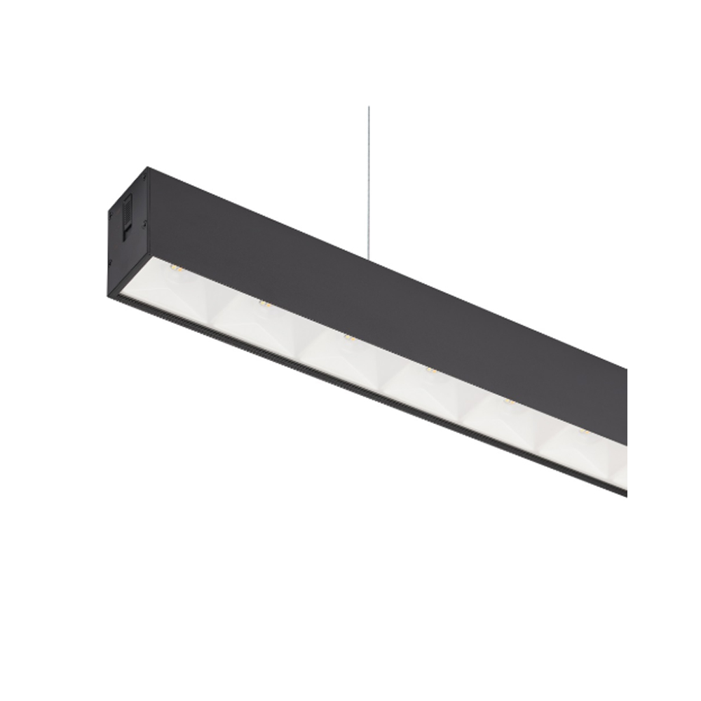 Світлодіодний LED світильник 40W 3CCT 4600Lm 50х1200мм чорний