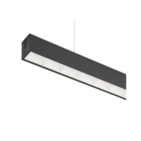 Світлодіодний LED світильник 40W 3CCT 4600Lm 50х1200мм чорний