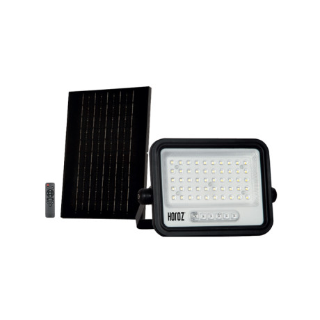 Світлодіодний LED прожектор на сонячній панелі 100W 1100Lm 3CCT IP65 чорний