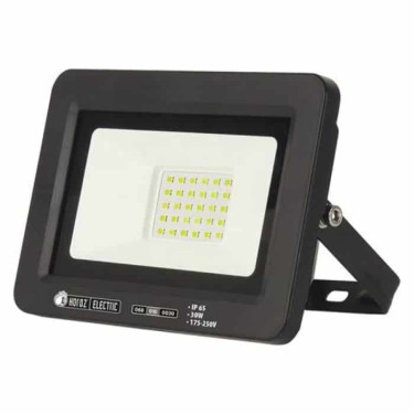 Світлодіодний LED прожектор 30W 6400K 3380Lm IP65 чорний