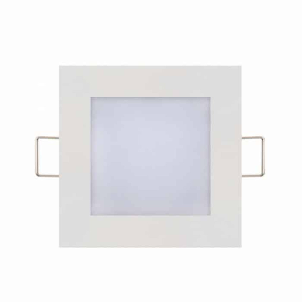 Світлодіодна LED панель 3W 6400K 110Lm врізна 89мм квадратна біла Світлодіодна LED панель 3W 6400K 110Lm врізна 89мм квадратна біла