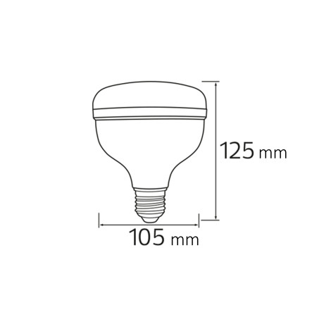 Світлодіодна LED лампа 30W Е27 3120Lm 6400K