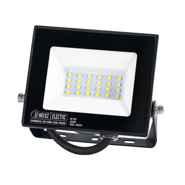 Світлодіодний LED прожектор 20W 6400K 1800Lm IP65 чорний