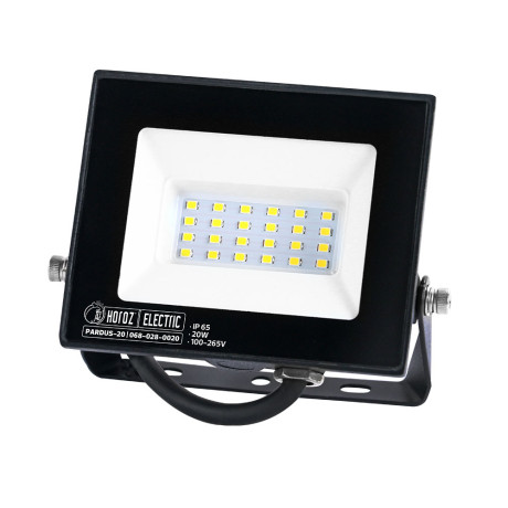 Світлодіодний LED прожектор 20W 6400K 1800Lm IP65 чорний