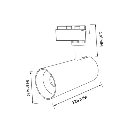 Світлодіодний LED світильник COB LED 10W 3CCT 800Lm чорний