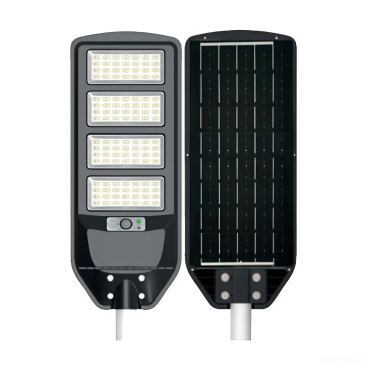 Світлодіодний LED прожектор консольний з датчиком руху на сонячній панелі 200W 6400K 1900Lm чорний