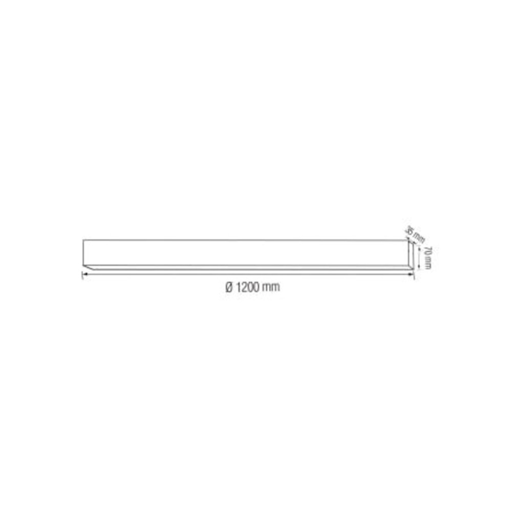 Світлодіодний LED світильник підвісний 45W 3CCT 5000Lm 35х70х1200мм білий Світлодіодний LED світильник підвісний 45W 3CCT 5000Lm 35х70х1200мм білий