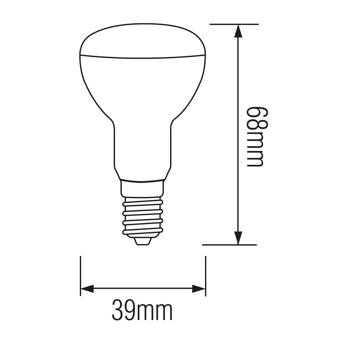 Світлодіодна LED лампа рефлекторна R-39 4W Е14 210Lm 4200K