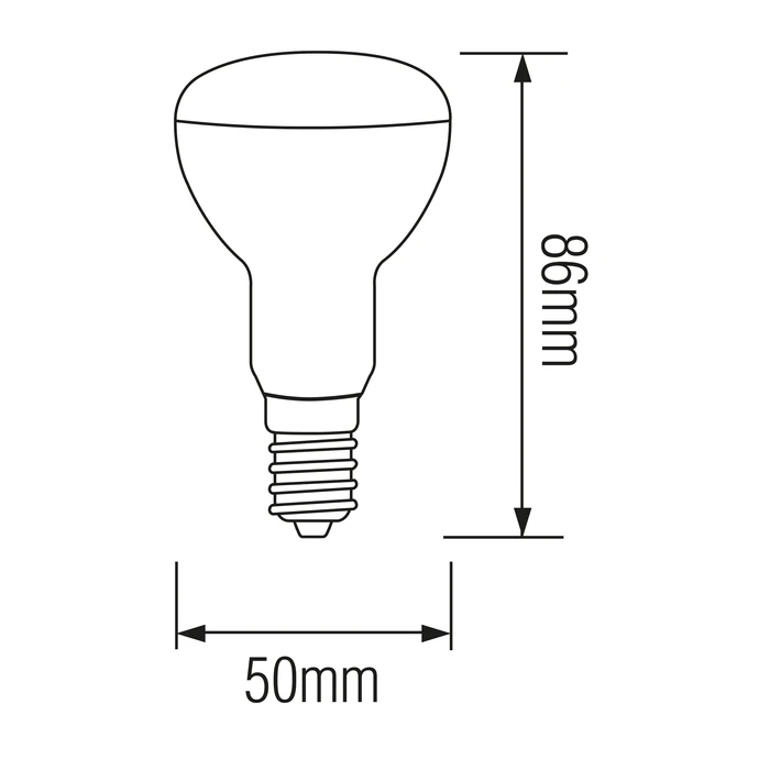 Світлодіодна LED лампа рефлекторна R-50 6W Е14 480Lm 4200K