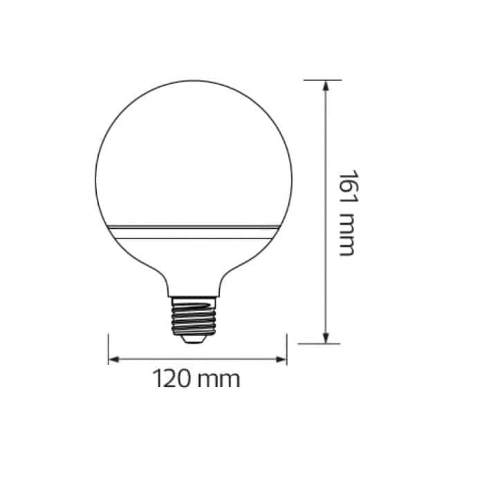 Світлодіодна LED лампа шар 20W E27 1650Lm 4200K