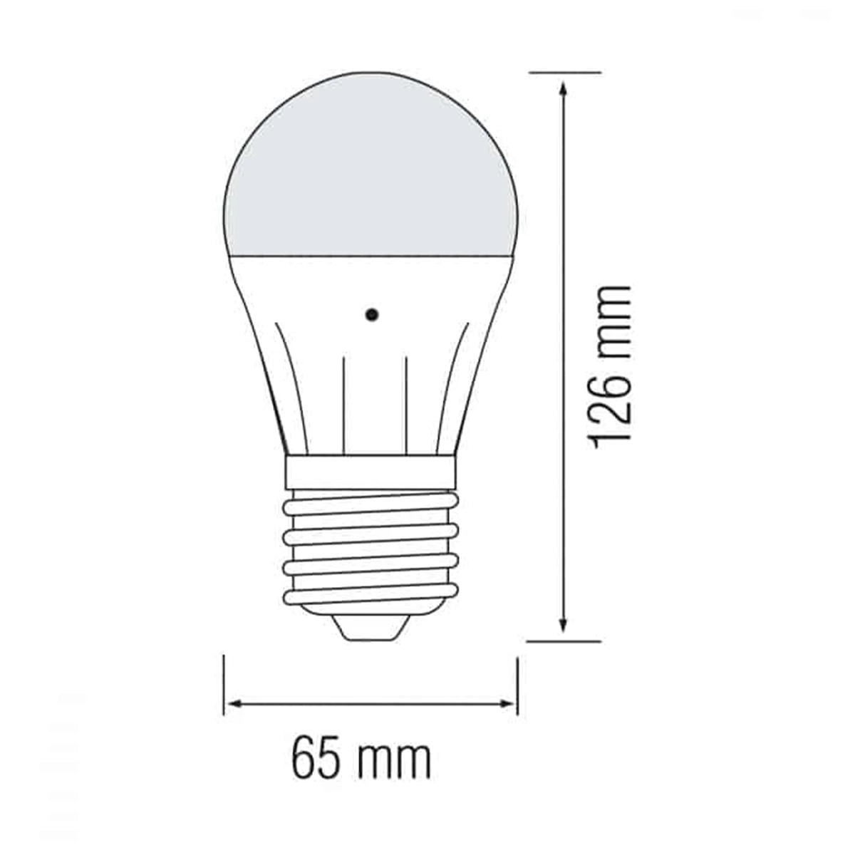 Світлодіодна LED лампа з фотосенсором А60 10W E27 1032Lm 4200K