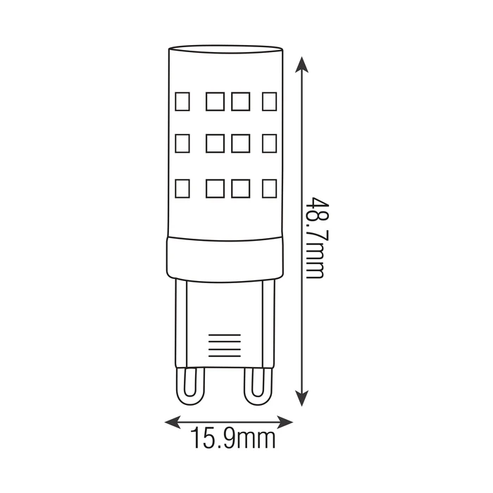 Світлодіодна LED лампа G9 4W 330Lm 6400K