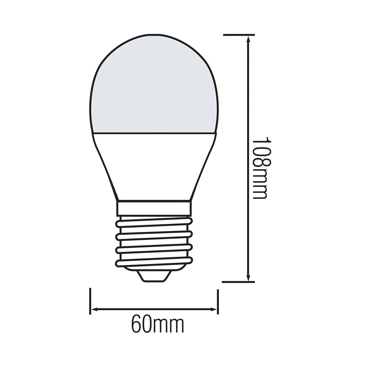 Світлодіодна LED лампа А60 8W E27 850Lm 3000K 175-250V/10/100